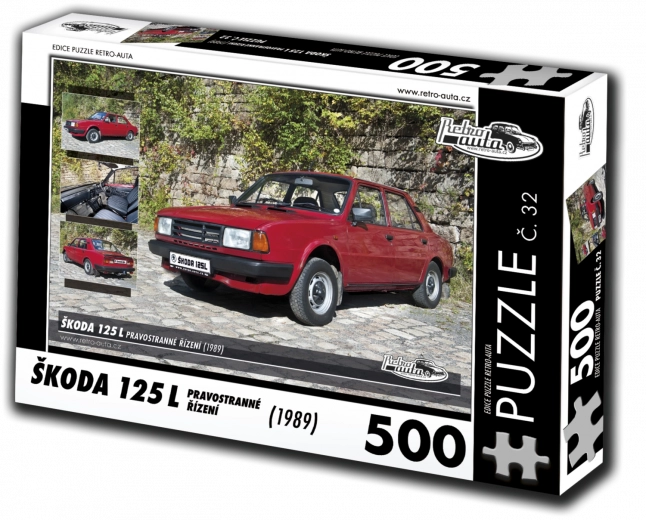 Puzzle RETRO-AUTA Škoda 125 L desni volan 500 dijelova