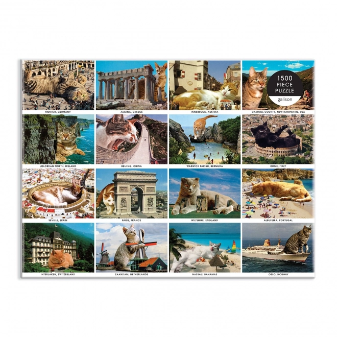Galison puzzle mačke na odmoru 1500 komada