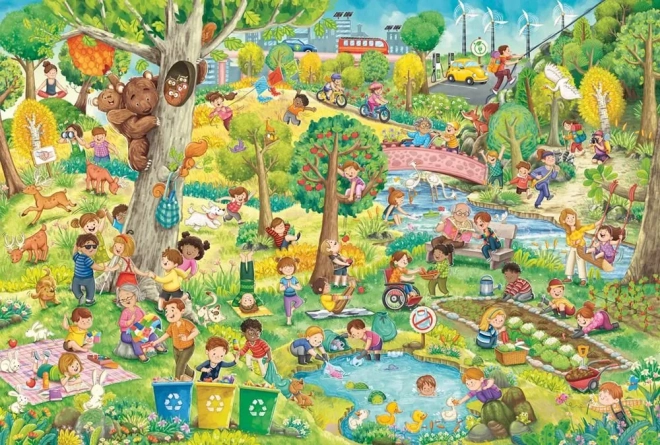 Puzzle Sretna planeta 150 dijelova