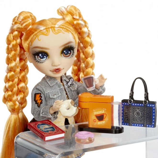 Rainbow High Sjaj i Sjaj Modna lutka - Clementine (Narančasta)