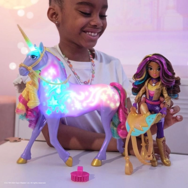 UNICORN AKADEMIJA SVJETLEĆI JEDNOROG WILDSTAR S LUTKOM SOPHIA 24cm