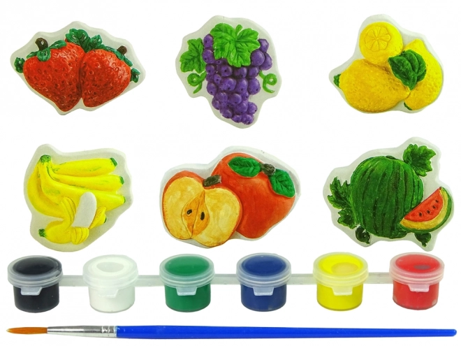 Set žbuke odlitaka za slikanje Boje Voća Grožđe Banane Jagode
