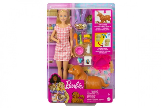 Mattel lutka Barbie i novorođena štenad