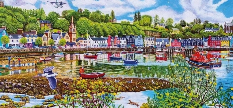 Panoramske puzzle Oseka i plima u TOBERMORYJU 636 dijelova GIBSONS
