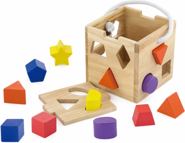 Drvena umetaljka kocka s oblicima STUDO WOOD