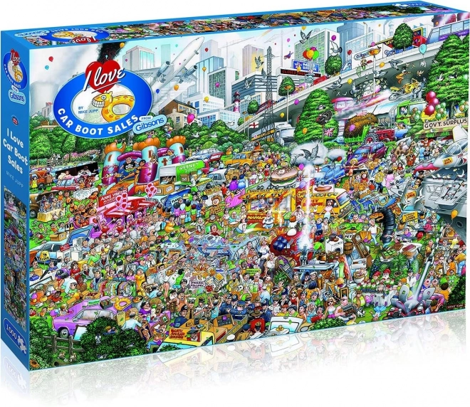 Puzzle Volim prodaju iz prtljažnika automobila 1000 komada od Gibsons