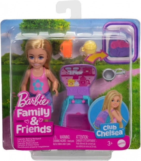 Lutka Barbie Chelsea s ruksakom i mačkicom