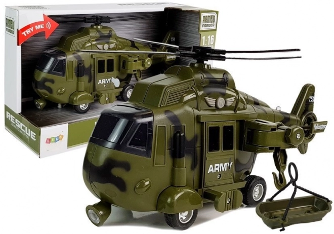 Vojni spasilački helikopter 1:16 Kuka Svjetla Zvuk