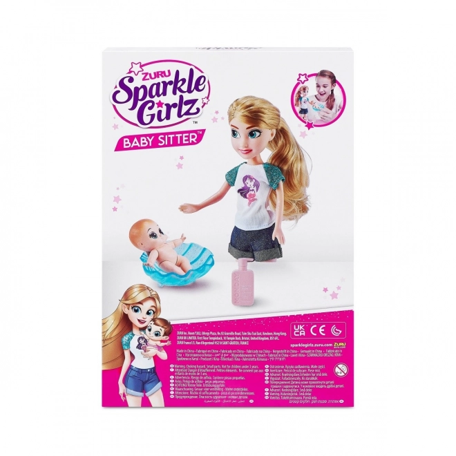Zuru Sparkle Girlz baby sitter lutka