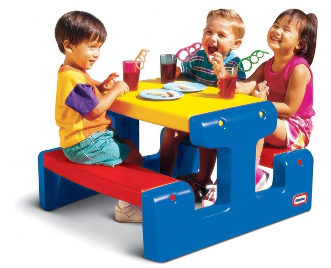 Veliki piknik stol za djecu Little Tikes - Osnovne boje