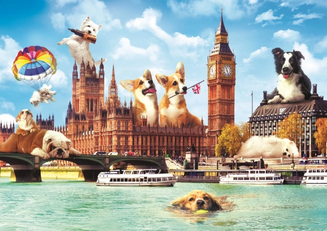 Puzzle 1000 komada Psi u Londonu