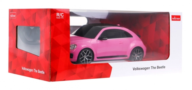 Auto na daljinsko upravljanje R/C Volkswagen Beetle Rastar 1:14 ružičaste boje