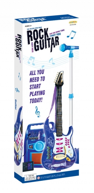 dječja gitara s ugrađenim zvučnikom i mikrofonom