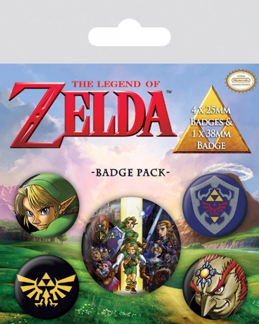 Set bedževa The Legend of Zelda (5 kom)