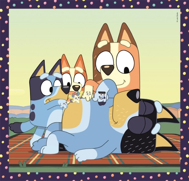 Puzzle 3x48 komada Bluey Kvadratne