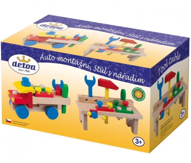 Detoa drveni montažni auto za djecu