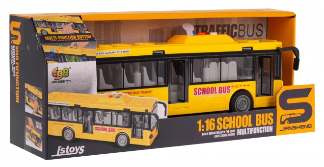 Žuti autobus s funkcijom svjetla i zvuka