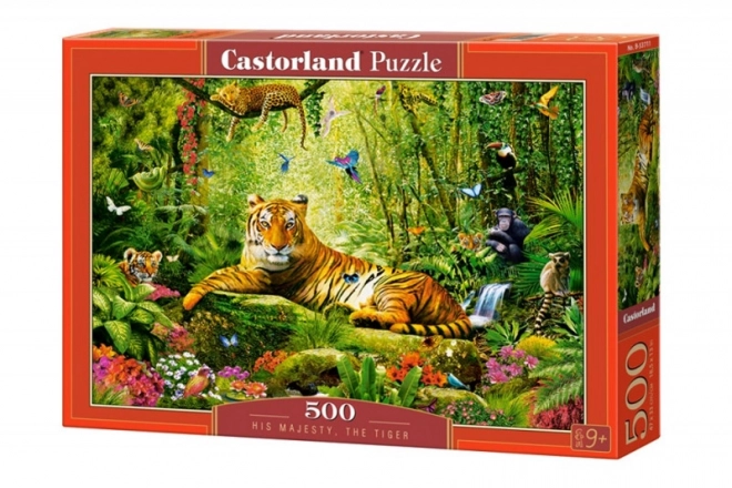 Puzzle 500 Dijelova Njegovo Veličanstvo Tigar