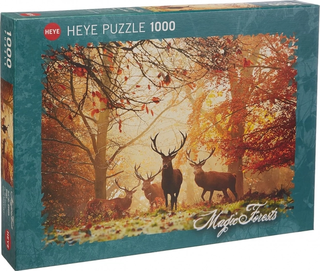 Puzzle HEYE Čarobna šuma: Jeleni 1000 komada