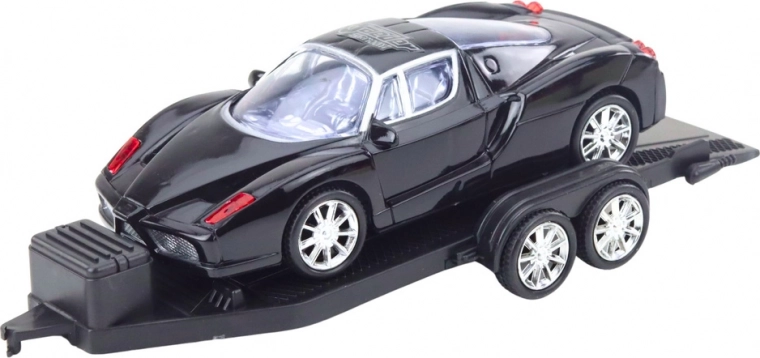 Sportski automobil s kotačima koji se slobodno okreću