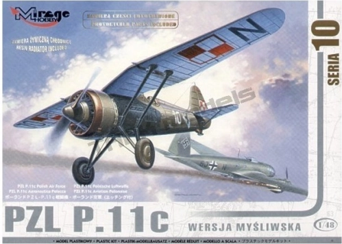 PZL P.11c poljska lovačka verzija – plastični model 1:48