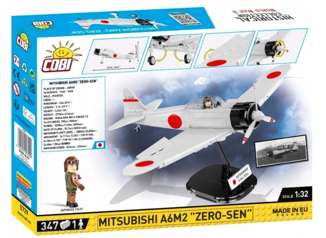 COBI 5729 II WW Mitsubishi A6M2 ZERO-SEN, 1:32, 347 k, 1 f