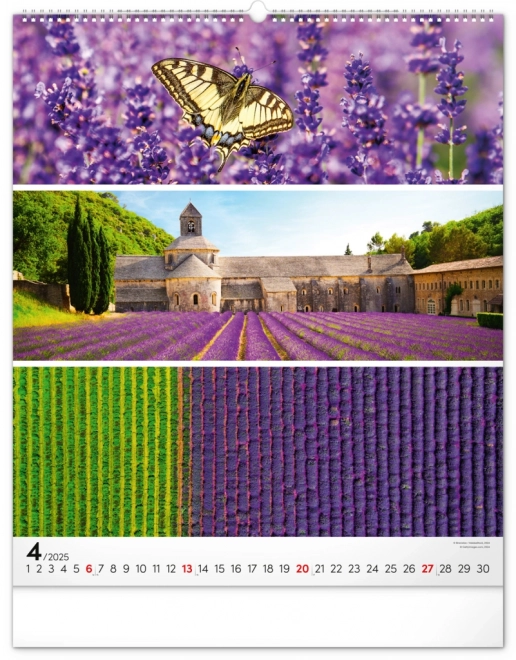 NOTIQUE Zidni kalendar Paleta 2025, 48 x 56 cm