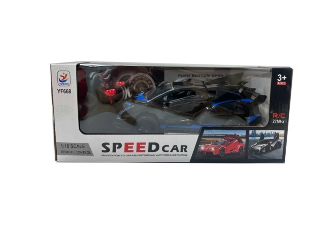 Sportski RC auto crveno-crno u mjerilu 1:18