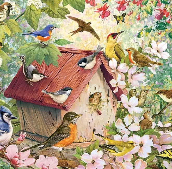 Puzzle COBBLE HILL Proljeće u cvatu 1000 dijelova