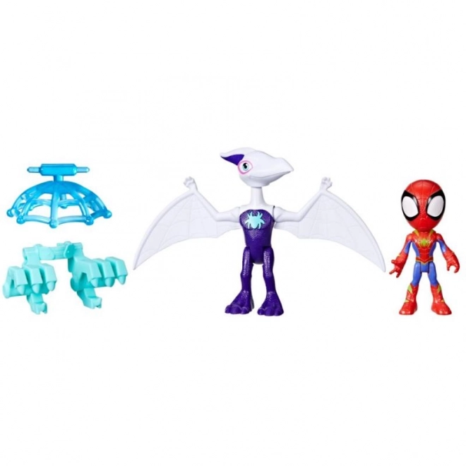 Spider-man kvaki i njegovi nevjerojatni prijatelji figurica s dinosaurom i dodatnom opremom
