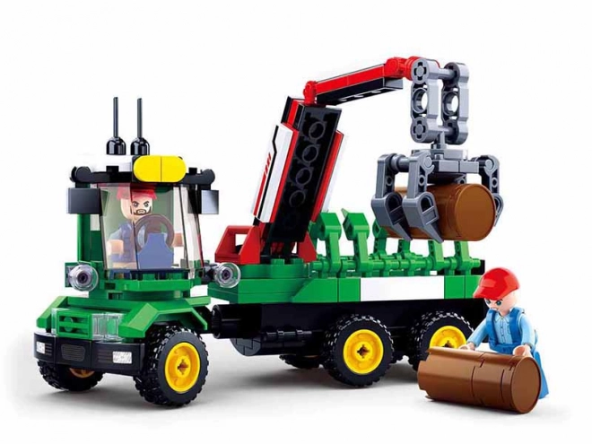 Sluban Farma Traktor s prikolicom za trupce