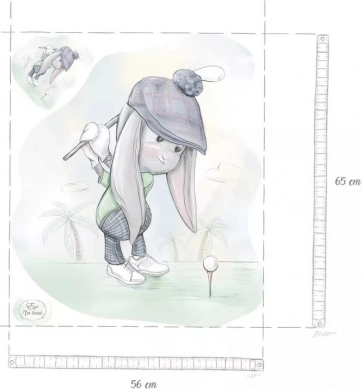 Zidna naljepnica Effik golfer XL