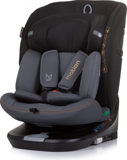 Autosjedalica Chipolino Motion i-Size 40–150 cm s Isofixom i okretnom bazom, obsidian