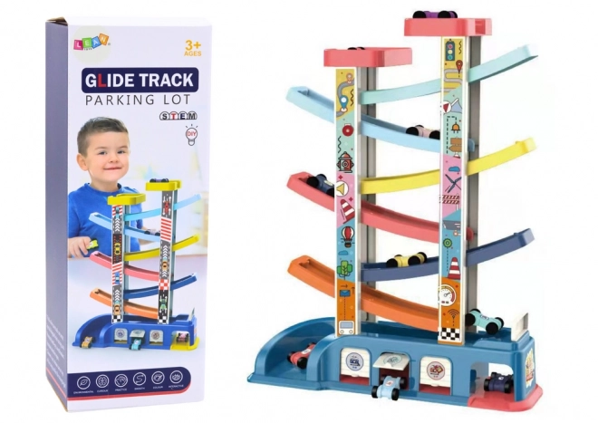 Šarena toboganska staza za autiće – 6 autića
