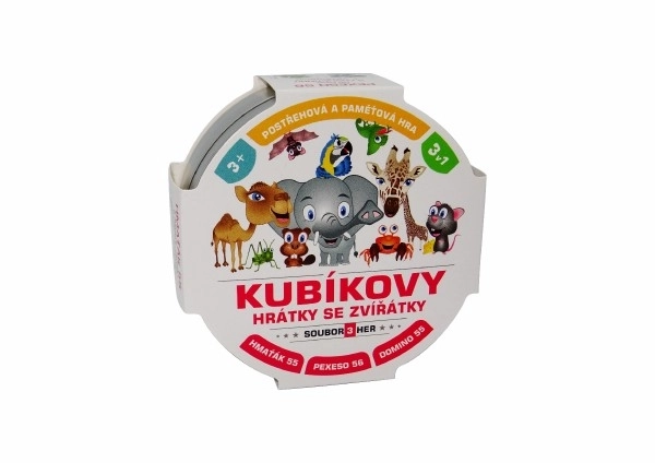 Kubíkove igre sa životinjama 3u1 u limenoj kutijici