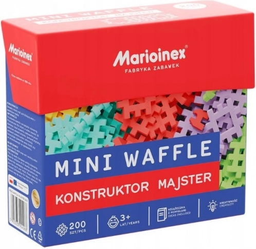 Konstruktor MARIOINEX MINI WAFFLE MAJSTOR – 200 dijelova