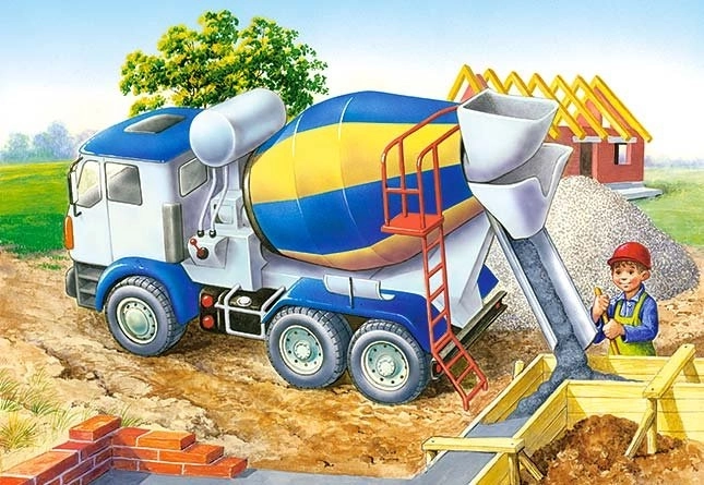 Puzzle Mješalica na gradilištu 60 dijelova