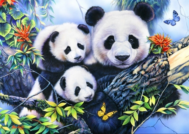 Puzzle Pandina obitelj 1000 komada