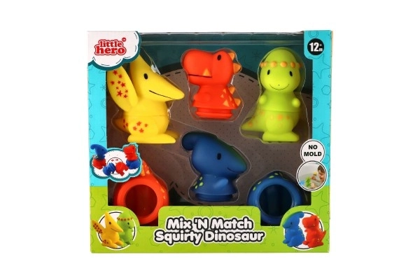 Sklopivi gumeni dinosauri za kadu