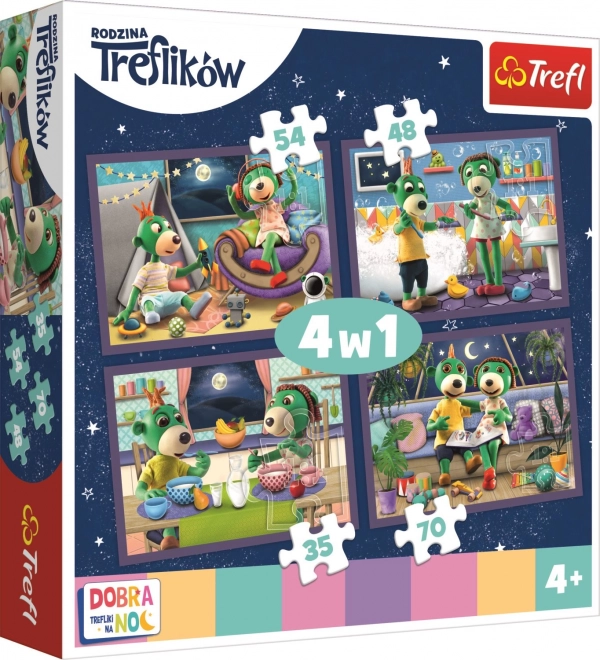 Puzzle Laku noć Treflíci - Večernji rituali 4u1