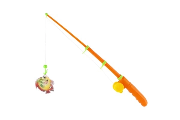 Igra ribe/ribolov magnetska plastika 5 komada + štap plastika 39cm 2 boje na karti