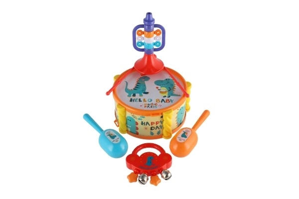 Glazbeni instrumenti/set plast 5 komada u kutiji 2 boje u vrećici 27,5x28 cm 3 mjeseca+