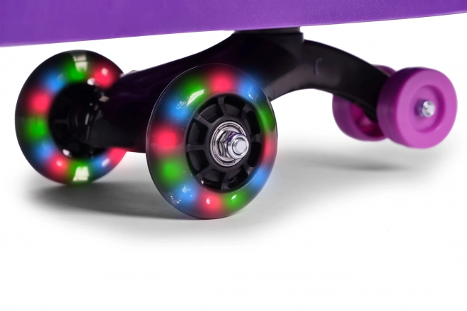 Dječji autić s LED kotačima ljubičasti ECOTOYS