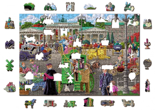 Drvene puzzle s figuricama - Pariški trg u Berlinu