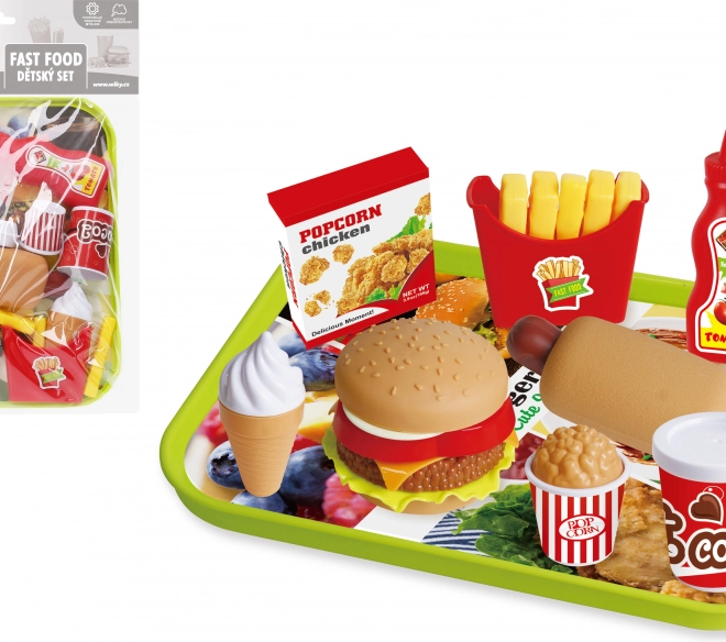 Set igra fast food s pladnjem za djecu