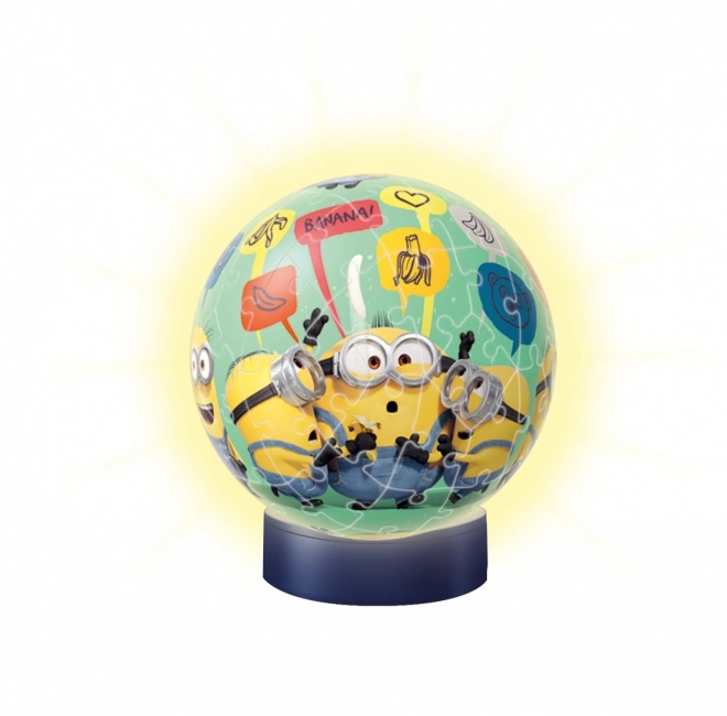 3D puzzle svjetleća kugla Minions