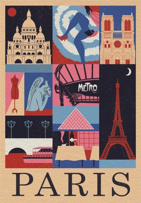 Puzzle 1000 dijelova Style in the City Pariz – kompaktna kutija
