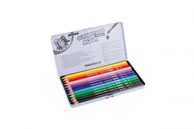 Pastelne bojice Supersticks Aqua 12 boja u metalnoj kutiji