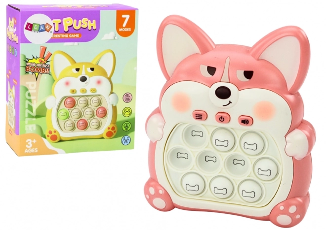 Arkadna igra Pop-It Fox za konzolu 7 načina igre Roza boja