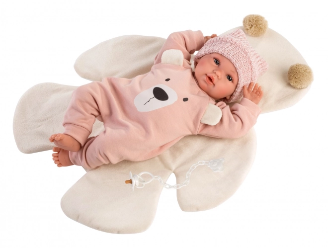 Llorens 63644 NEW BORN - realistična lutka beba sa zvukovima i mekim tekstilnim tijelom - 36 cm